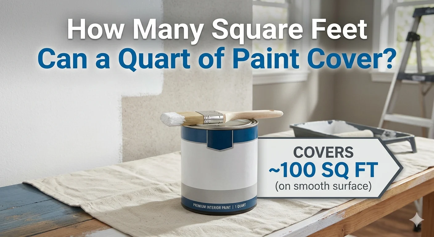 How Many Square Feet Can a Quart of Paint Cover?