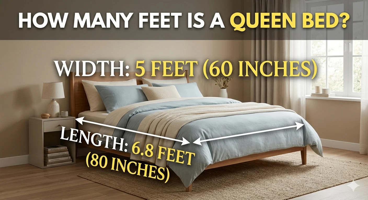 How Many Feet Is a Queen Bed?