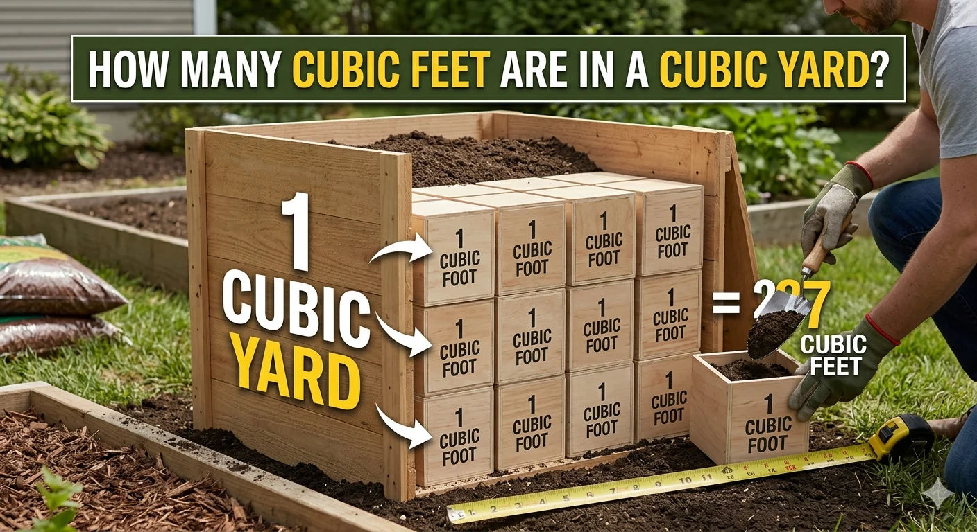 How Many Feet Are in a Cubic Yard?