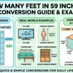 How Many Feet in 59 Inches? Easy Conversion Guide With Examples