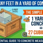 Infographic is showing that How Many Feet in a Yard of Concrete? Complete Guide