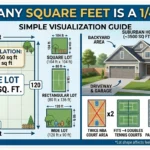 Infographic is showing that How Many Square Feet Is a 1/4 Acre? Easy Guide