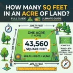 Infographic is showing that vHow Many Sq Feet in an Acre of Land? Full Guide