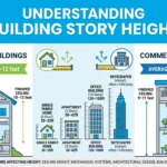 Infographic is showing that How Many Feet Is a Story of a Building