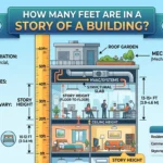 Infographic Is showing that HHowMany Feet Are in a Story of a Building? Explained