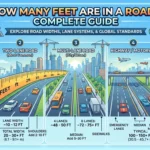 Infographic is showing that How Many Feet Are in a Road? Complete Guide