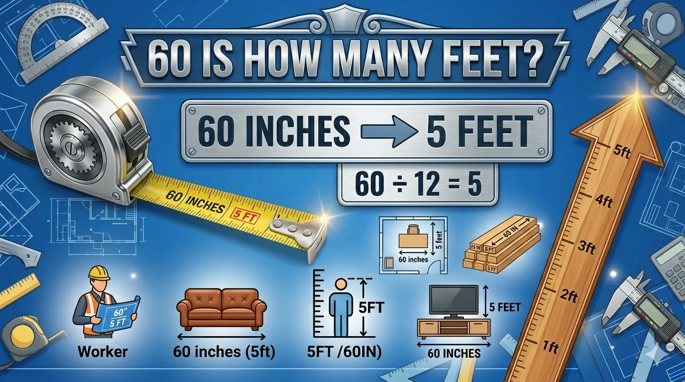 Infographic is showing that How Many Feet Square Is an Acre? Complete Guide