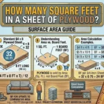 Infographic is showing that How Many Square Feet in a Sheet of Plywood?