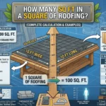 Infographic is sohwing that How Many Square Feet in a Square of Roofing? Complete Guide