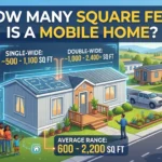 Infographic is showing that How Many Square Feet Is a Mobile Home?