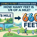 Infographic is showing that How Many Feet Is 1/8 of a Mile? Easy Conversion Guide