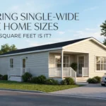 Infographic is showing that How Many Square Feet Is a Single Wide Mobile Home?