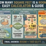Infographic is showing that How Many Square Feet Is a Room? Easy Calculator & Guide