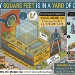 Infographic is showing that How Many Square Feet Is in a Yard of Concrete?