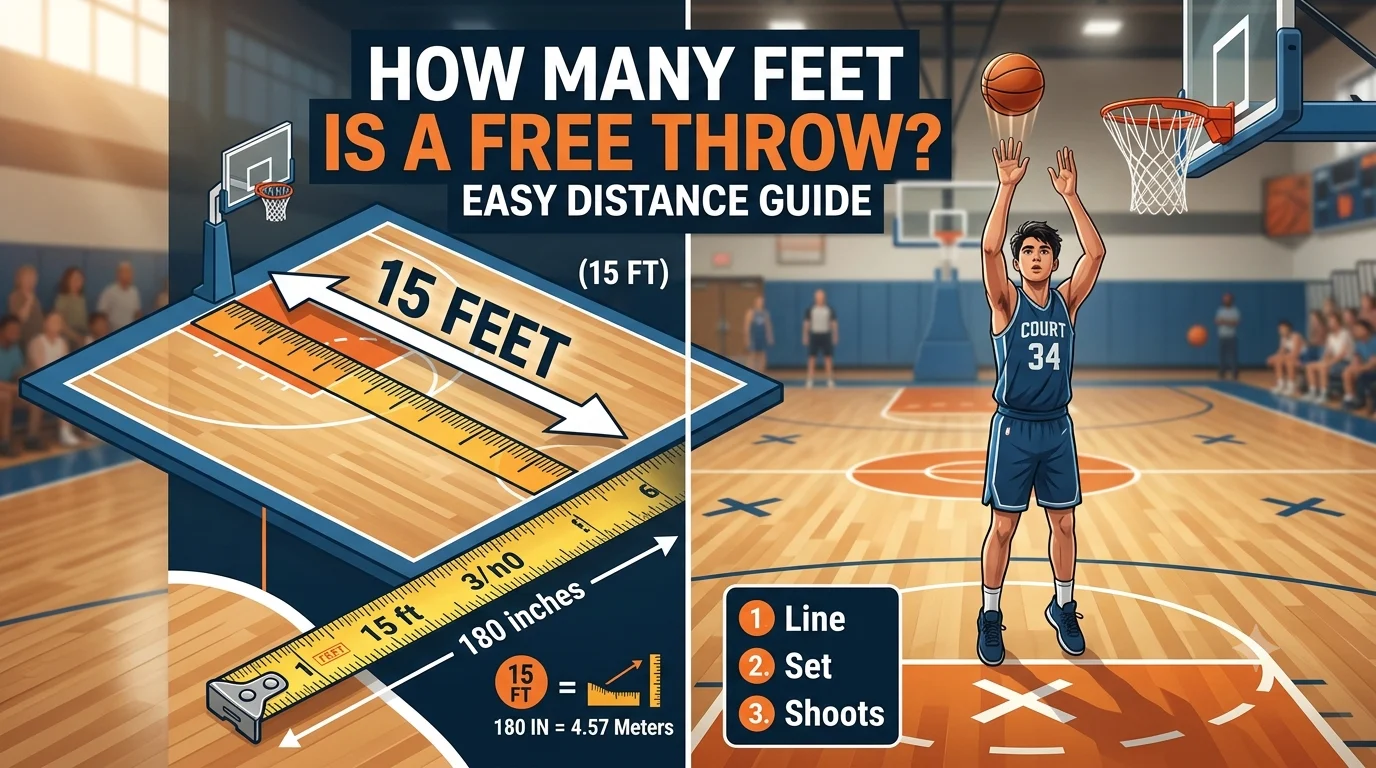 How Many Feet Is a Free Throw? Easy  Distance Guide